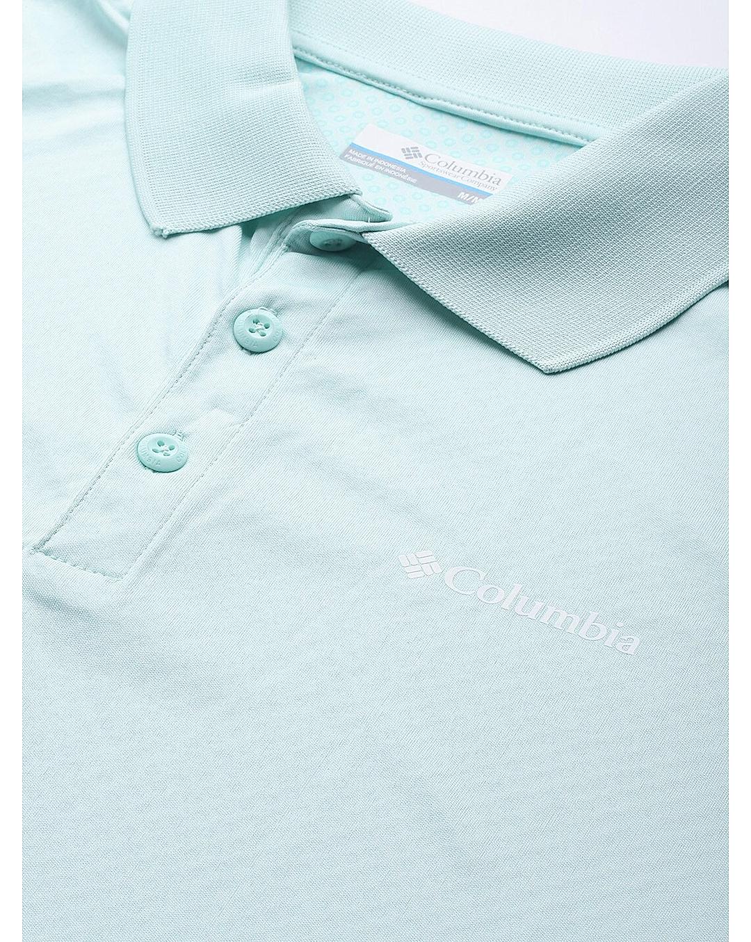 Columbia Mens Blue Omni-Freeze Zero Rules  Polo Tshirt