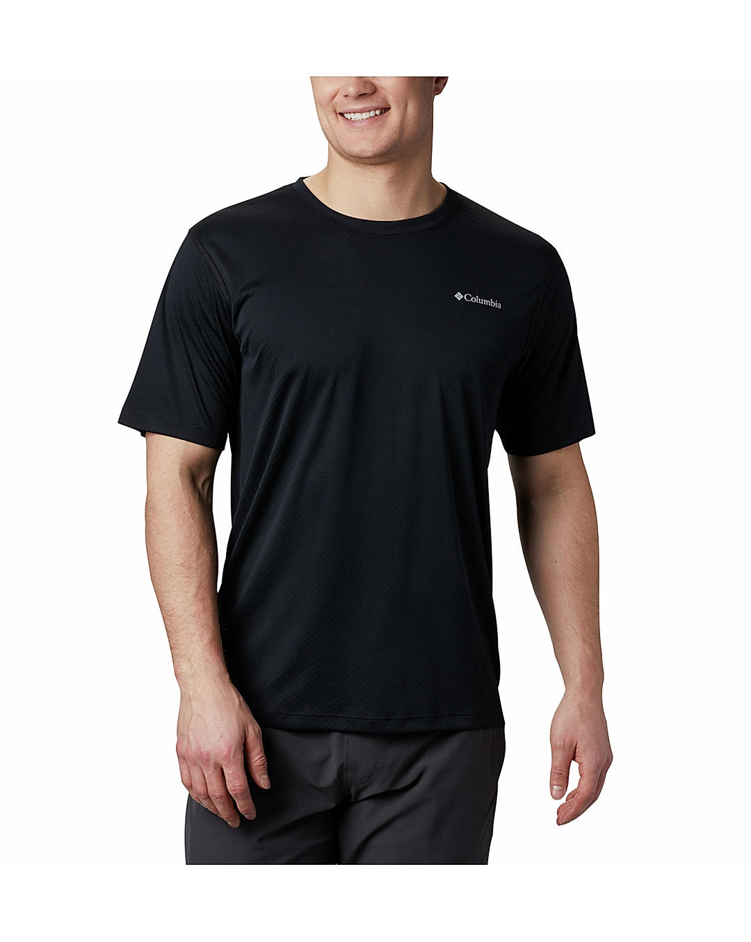 Columbia Mens Black Omni-Freeze Zero Rules Short Sleeve Tshirt
