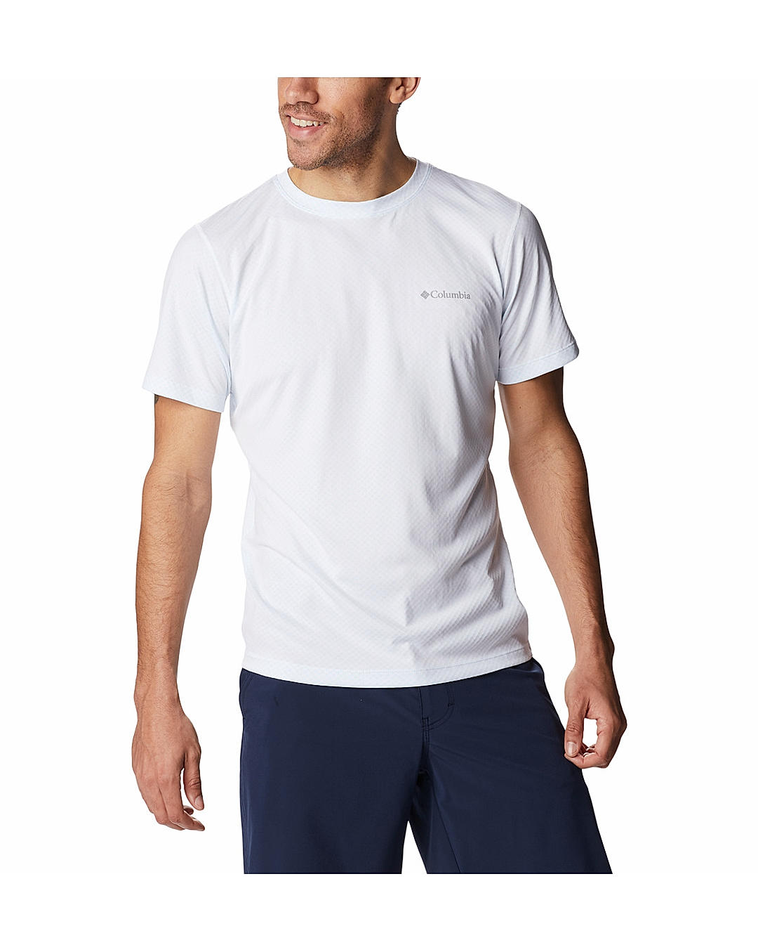 Columbia Mens White Omni-Freeze Zero Rules Short Sleeve Tshirt