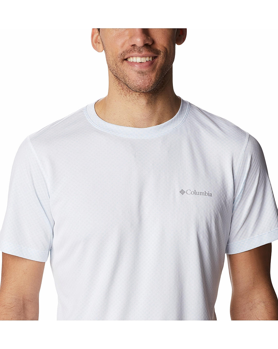 Columbia Mens White Omni-Freeze Zero Rules Short Sleeve Tshirt