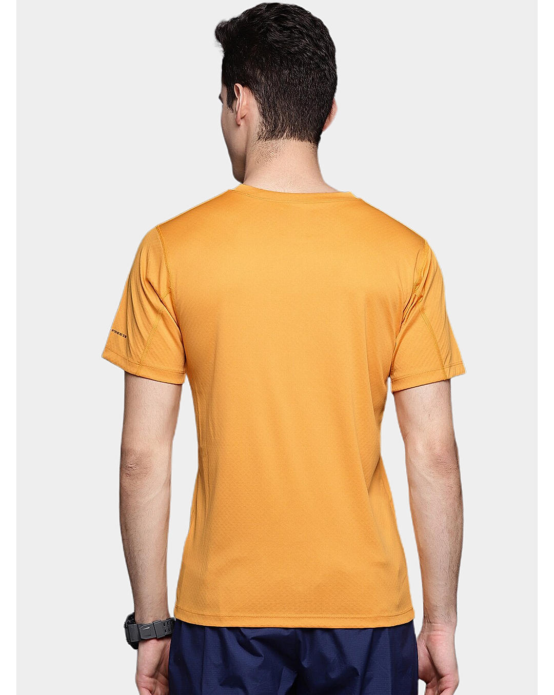 Columbia Mens Yellow Omni-Freeze Zero Rules Short Sleeve Tshirt