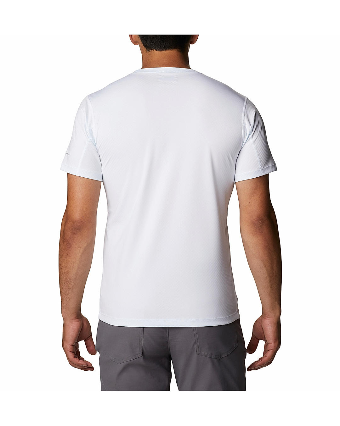 Columbia Mens White Omni-Freeze Zero Rules Short Sleeve Graphic Tshirt