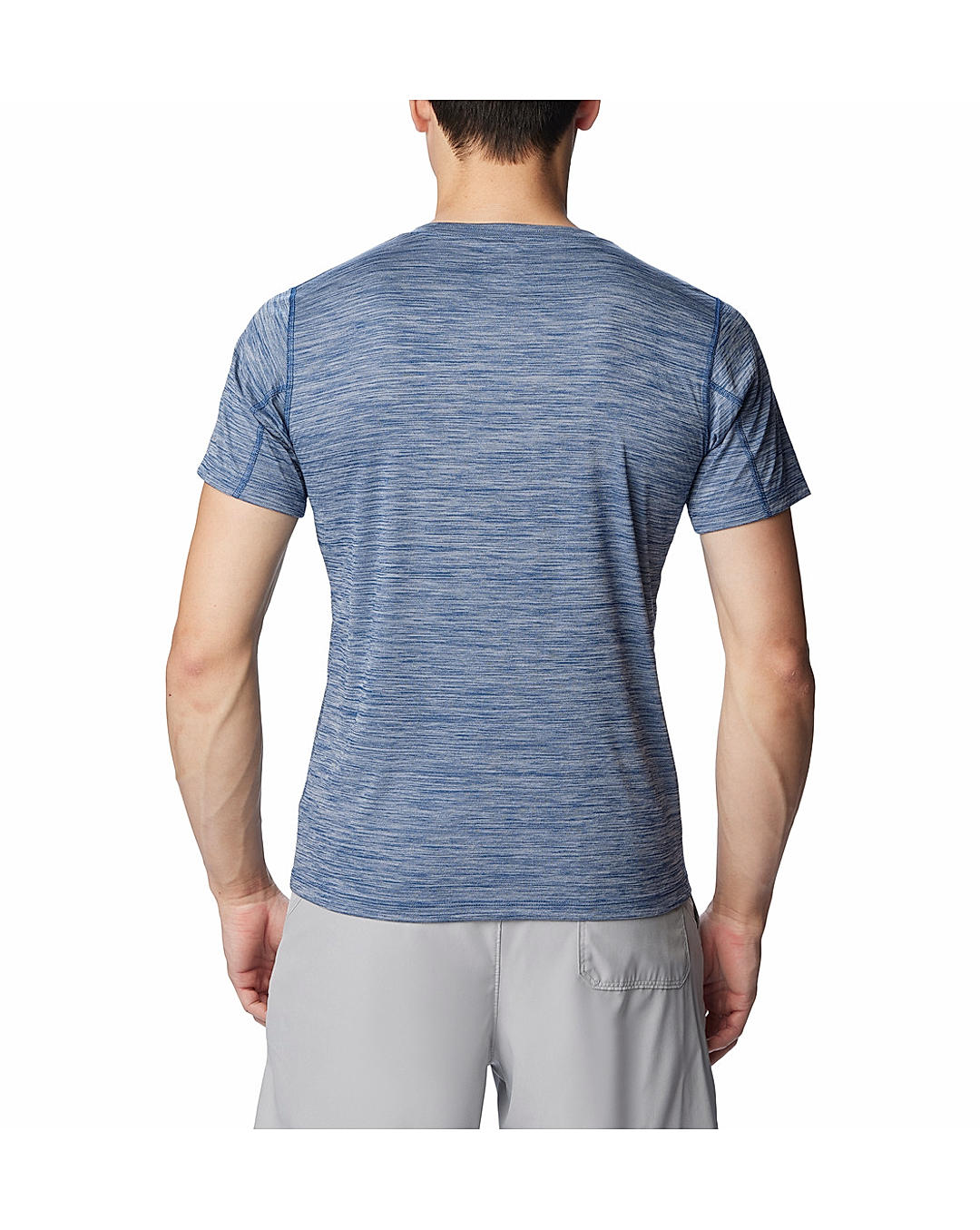 Columbia Mens Blue Omni-Freeze Zero Rules Short Sleeve Graphic Tshirt