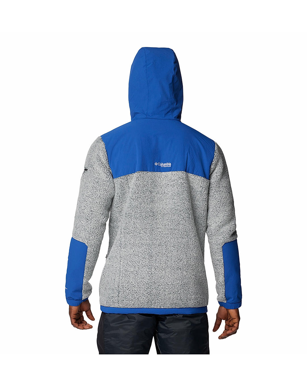 Columbia Mens Blue Omni-Heat Arctic Crest Sherpa Full Zip Fleece Jacket