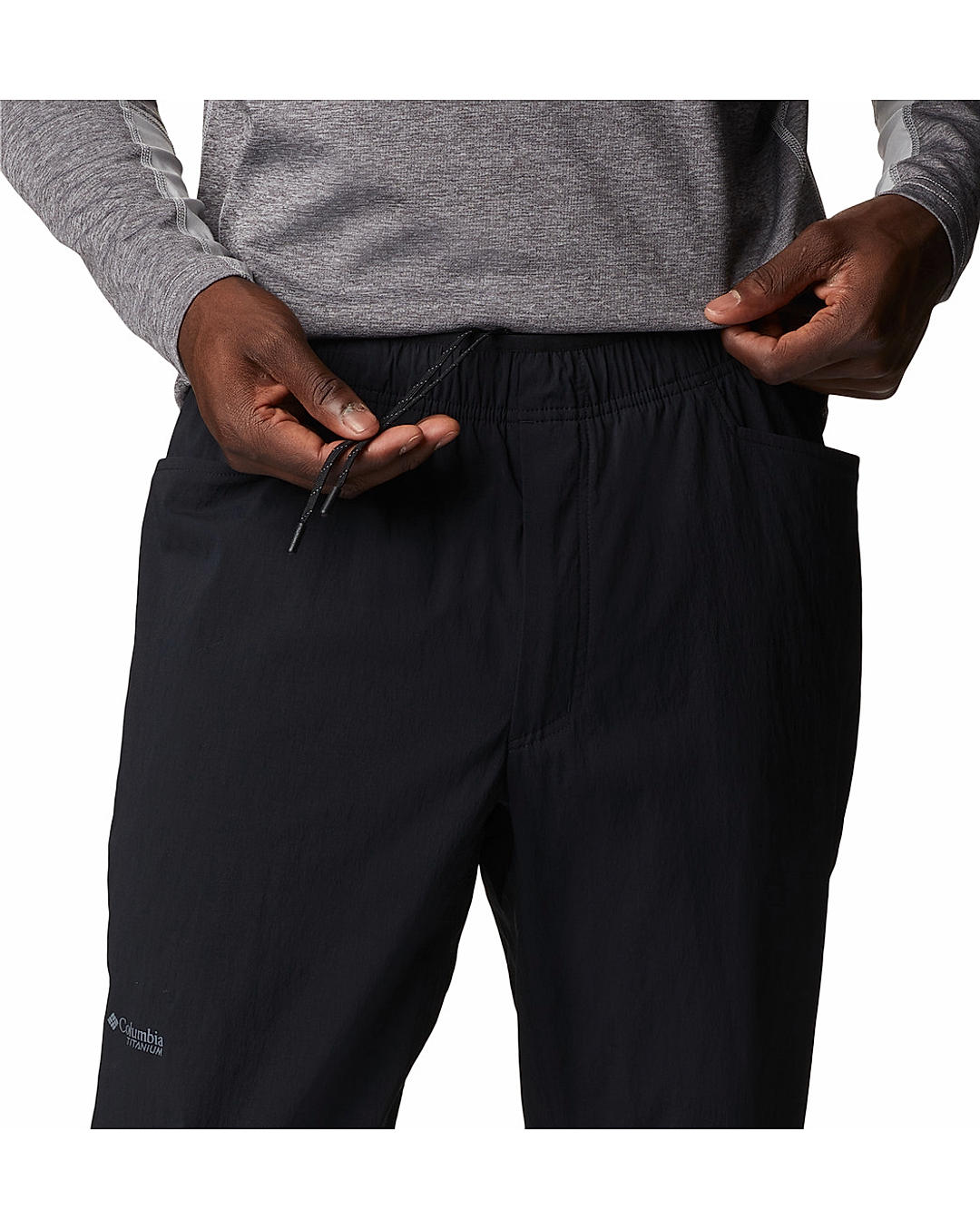 Columbia Mens Black Omni-Shield M Titan Pass Lightweight Pant
