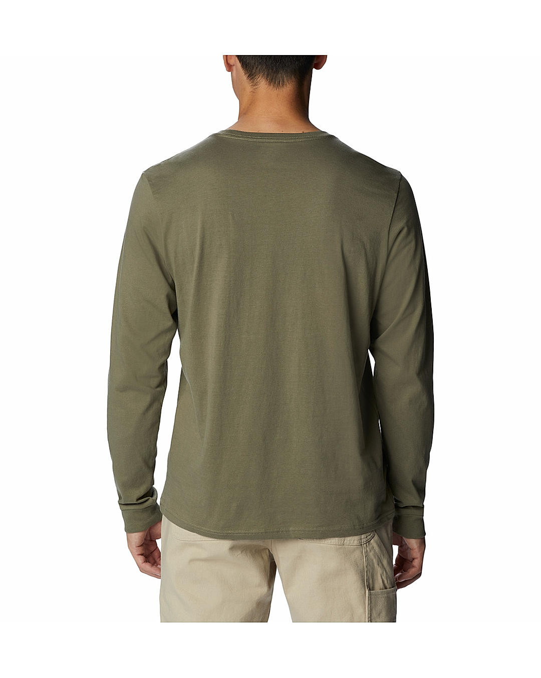 Columbia Mens Olive Apres Lifestyle Graphic Long Sleeve Tshirt