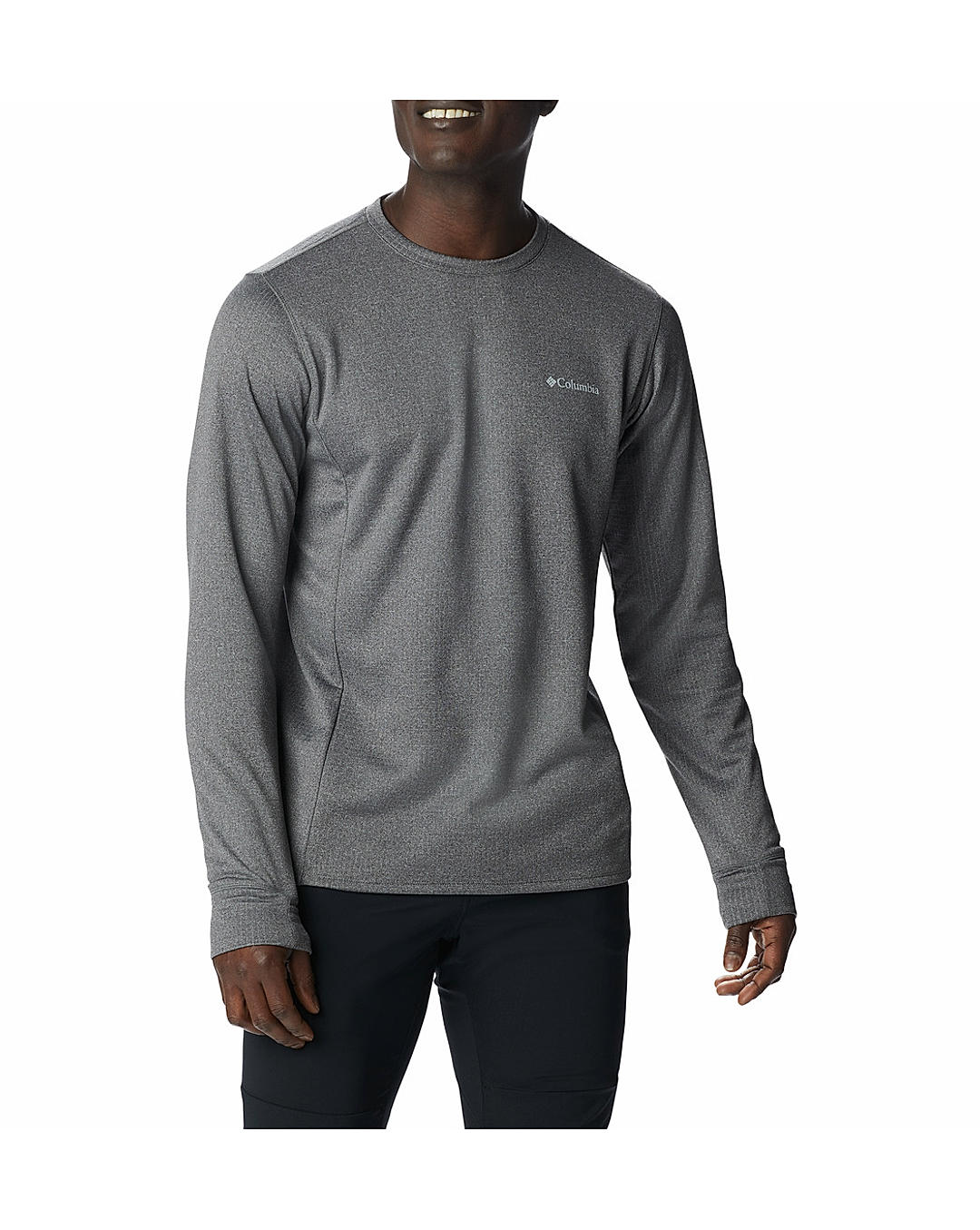 Columbia Mens Grey Omni-Wick Park View Crew Pullover