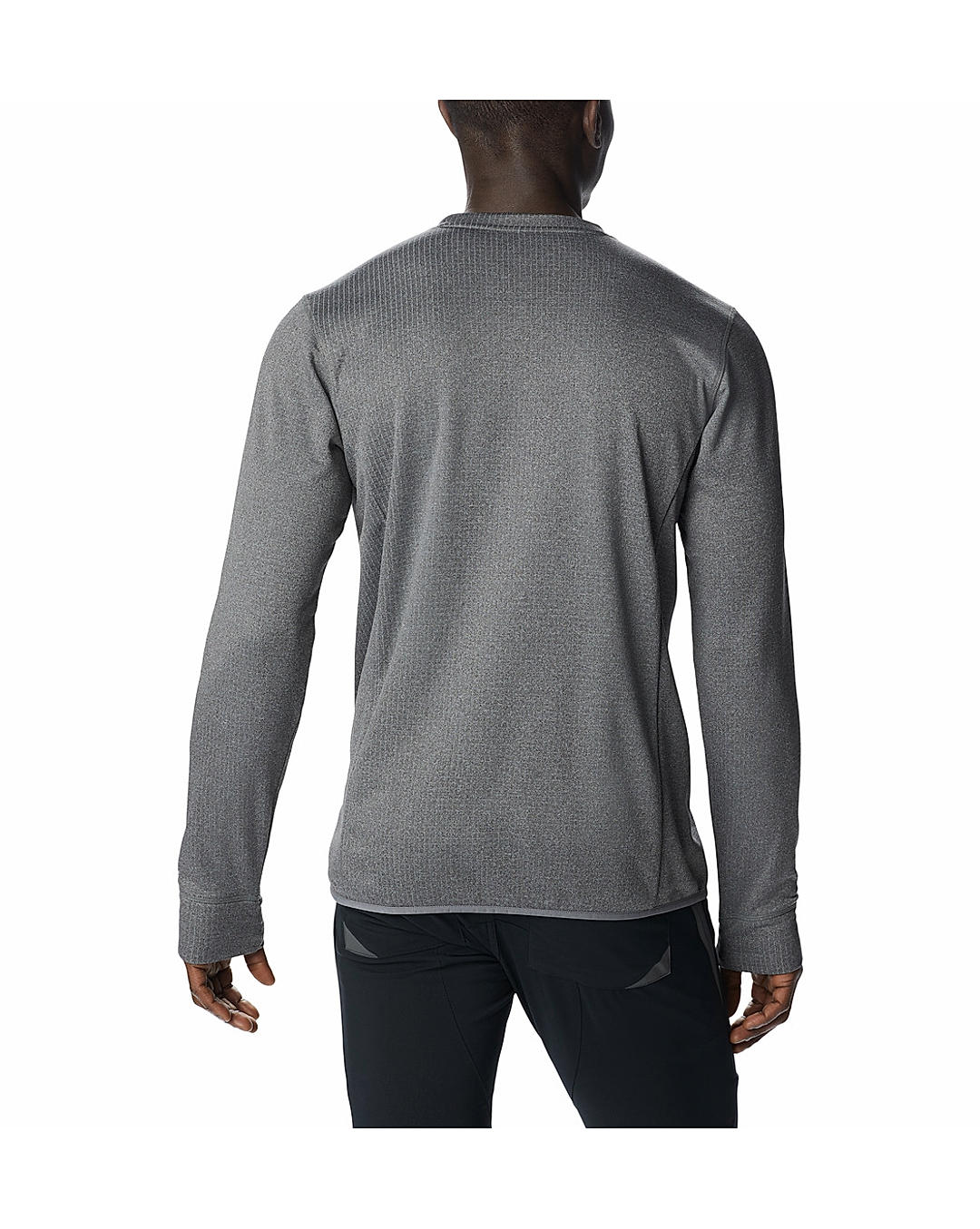 Columbia Mens Grey Omni-Wick Park View Crew Pullover