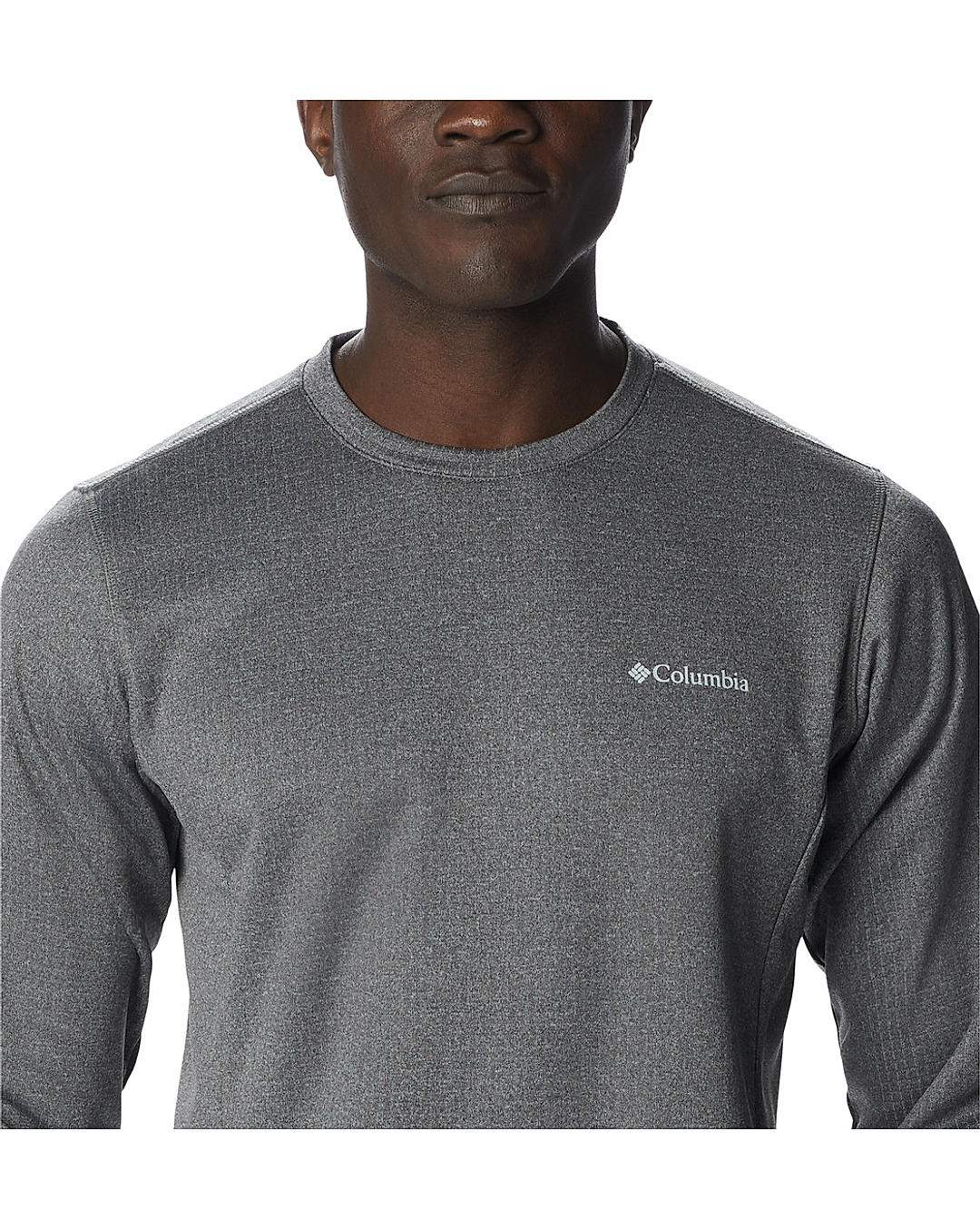 Columbia Mens Grey Omni-Wick Park View Crew Pullover