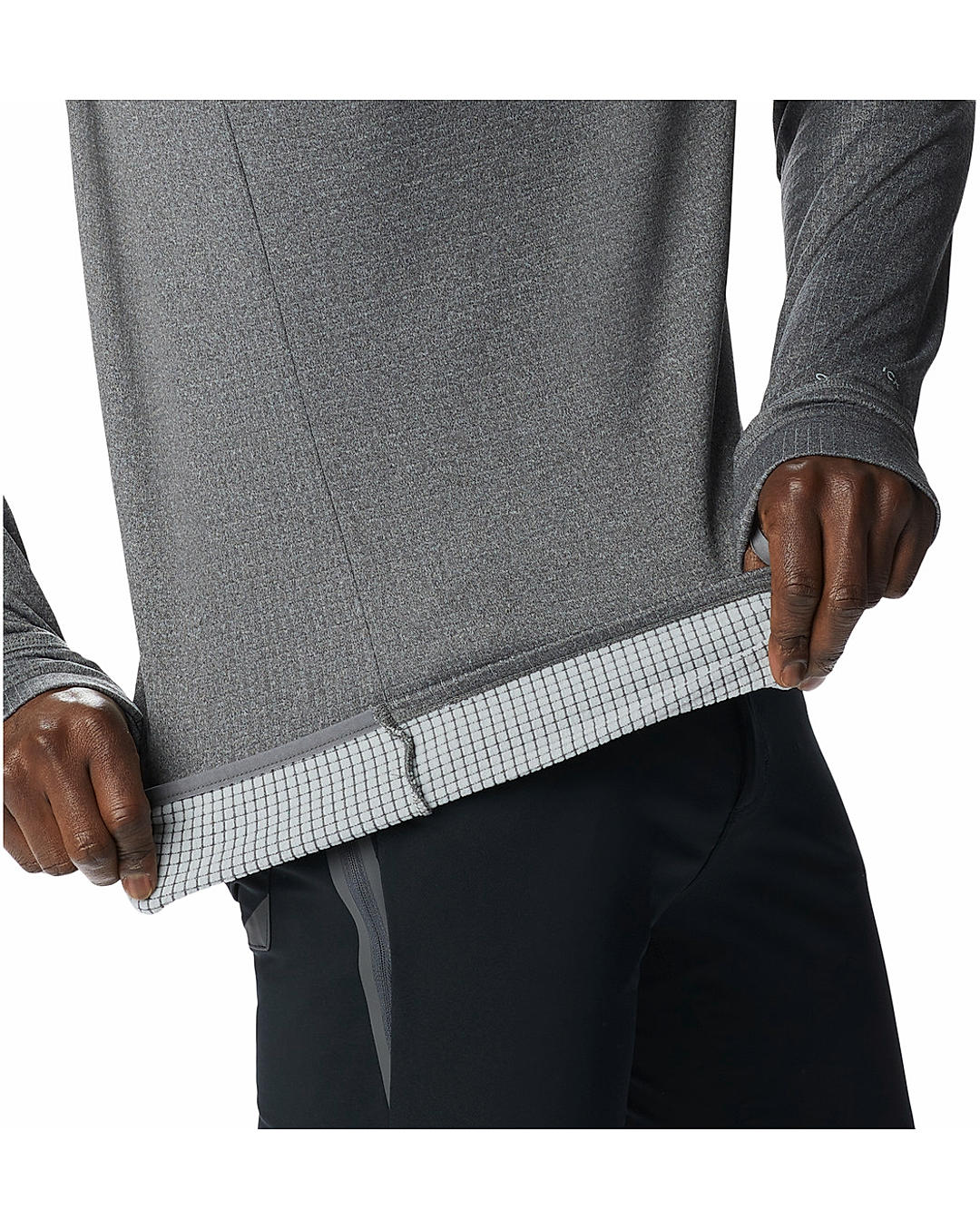 Columbia Mens Grey Omni-Wick Park View Crew Pullover