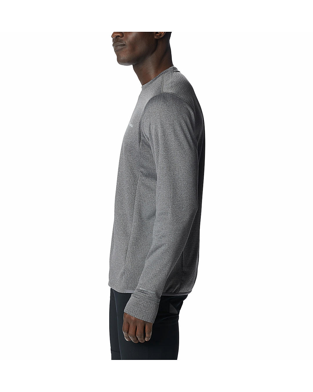 Columbia Mens Grey Omni-Wick Park View Crew Pullover