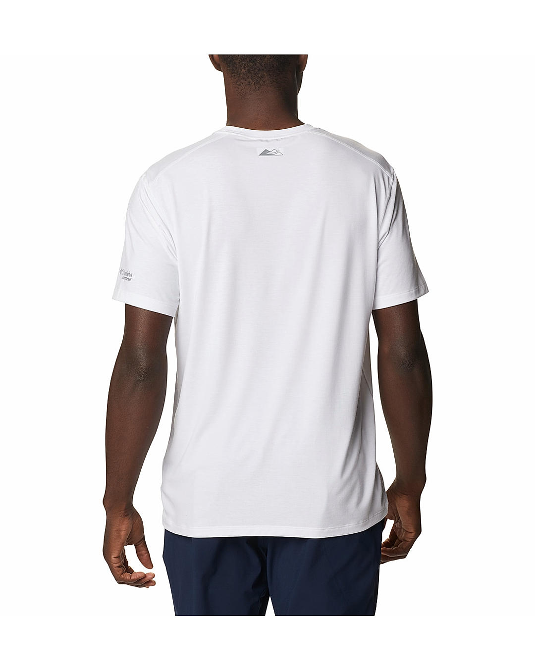 Columbia Mens White Omni-Wick M Endless Trail Running Tech Tshirt