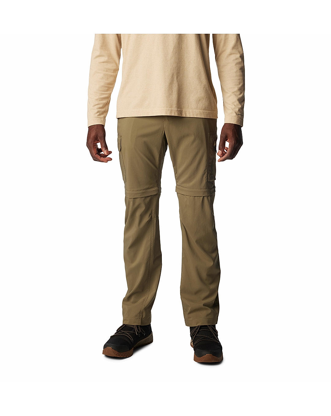 Columbia Mens Green Omni-Shade Silver Ridge Utility Convertible Pant