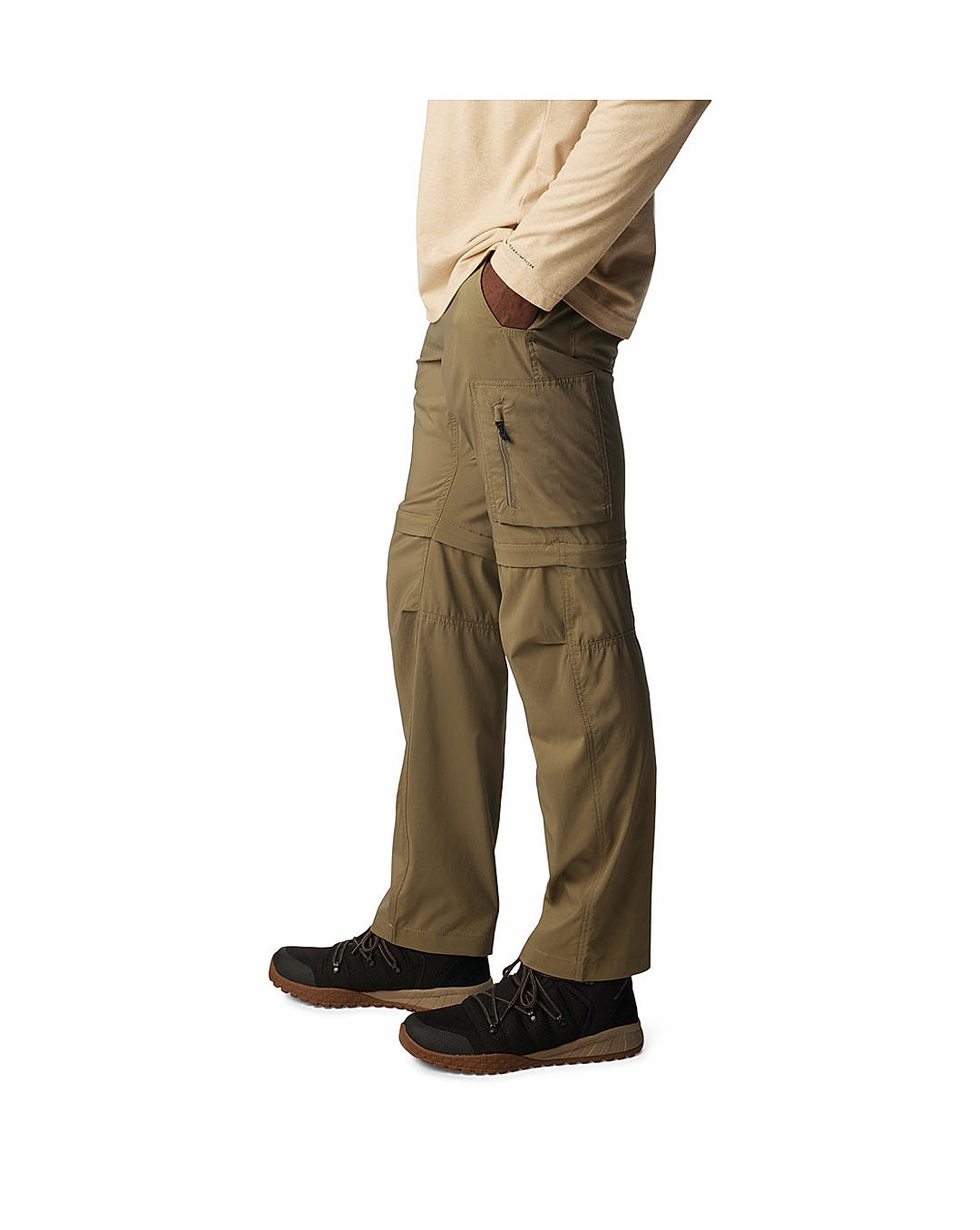 Columbia Mens Green Omni-Shade Silver Ridge Utility Convertible Pant