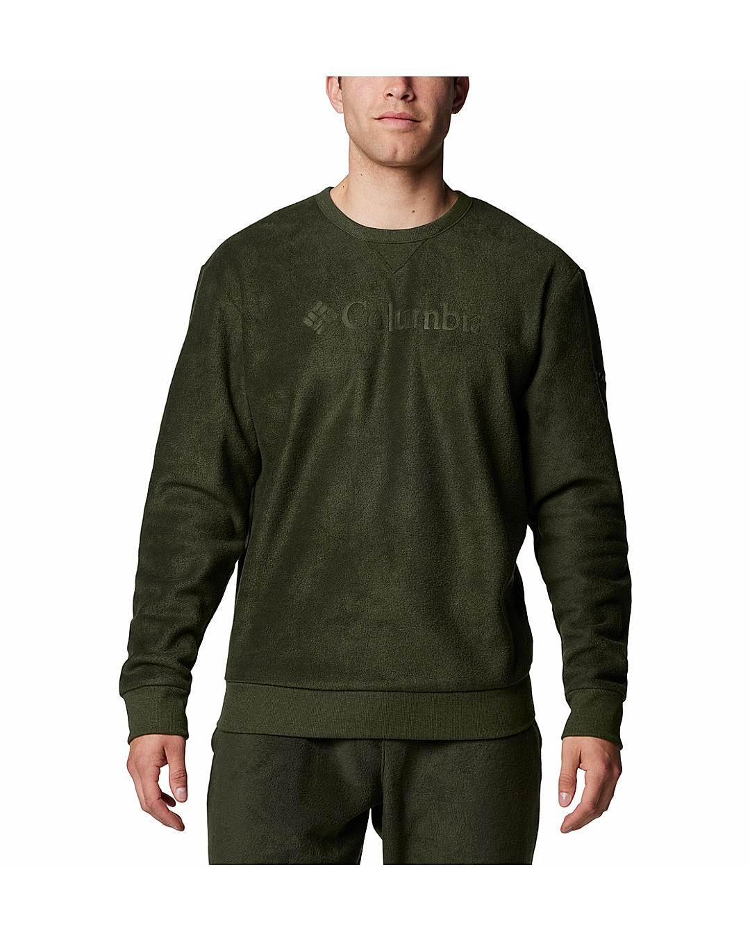 Columbia Mens Green Steens Mountain Crew 2.0 Pullover