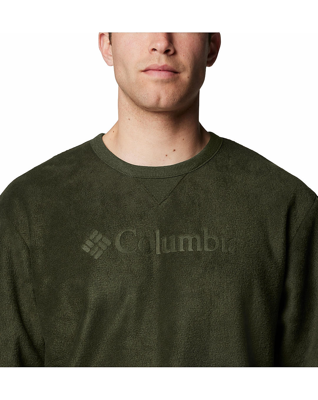 Columbia Mens Green Steens Mountain Crew 2.0 Pullover