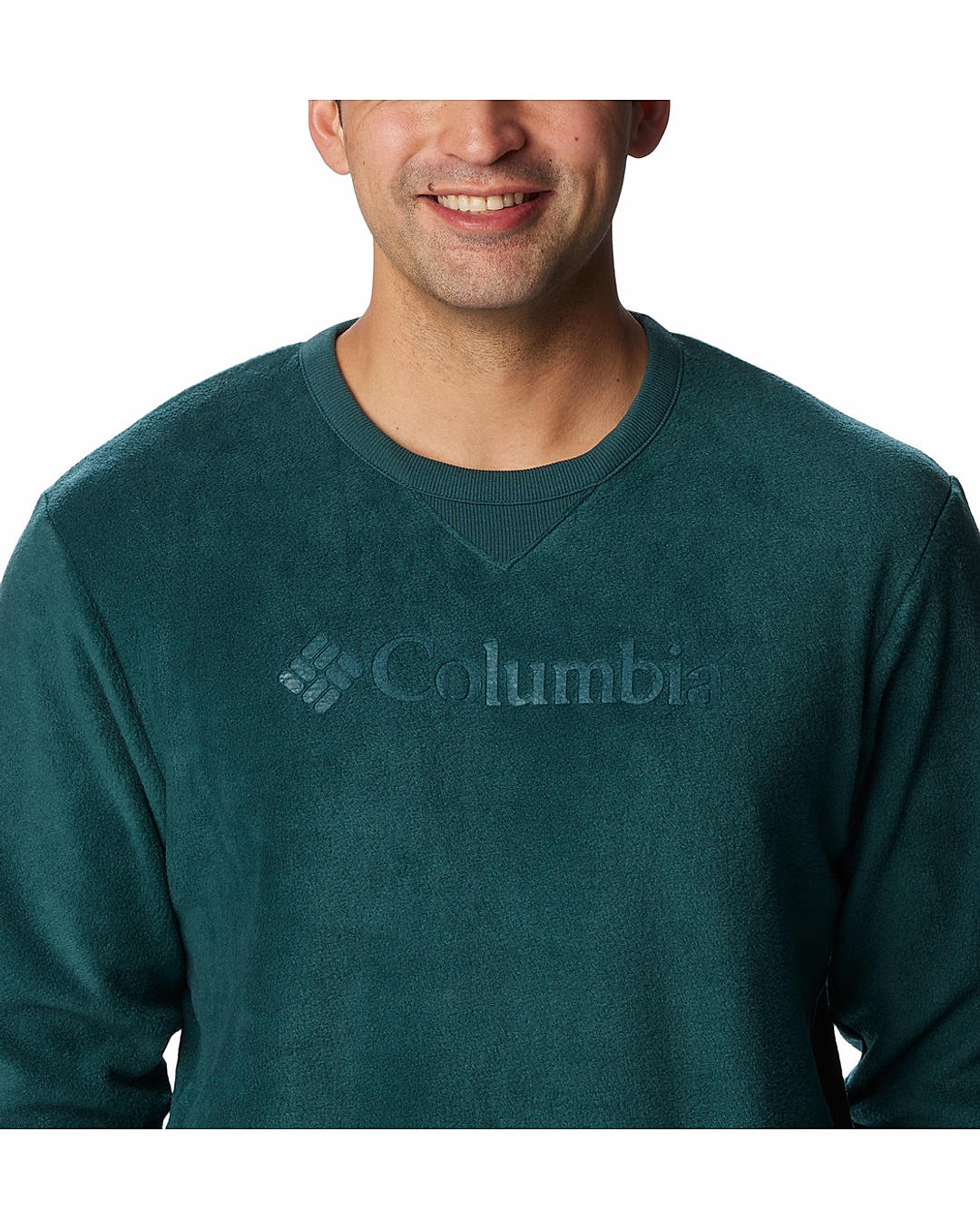 Columbia Mens Green Steens Mountain Crew 2.0 Pullover