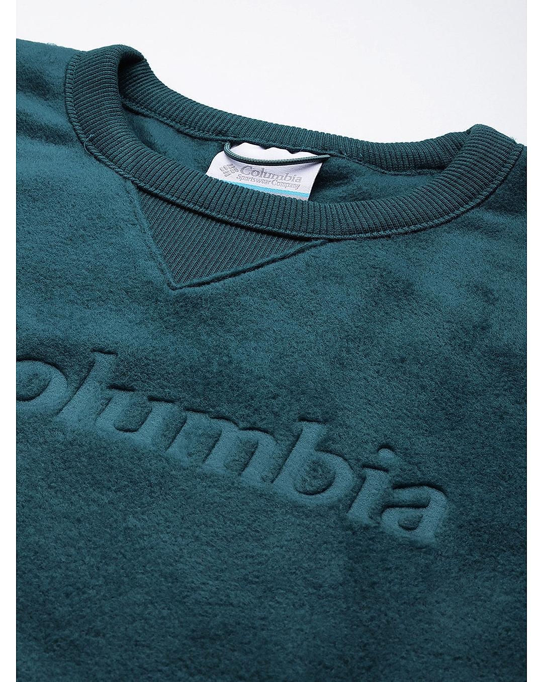 Columbia Mens Green Steens Mountain Crew 2.0 Pullover