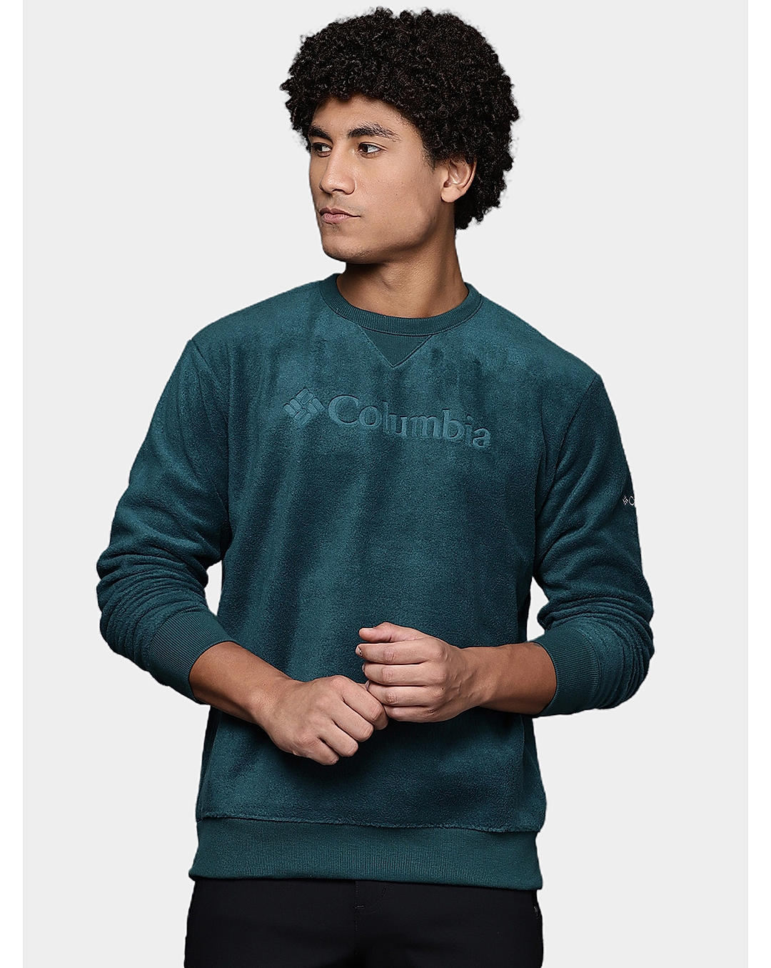 Columbia Mens Green Steens Mountain Crew 2.0 Pullover