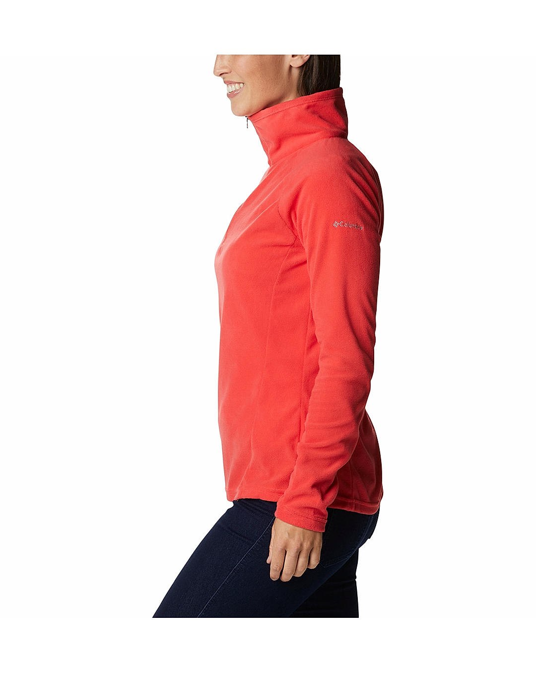Columbia Womens Red Glacial IV Half Zip Pullover