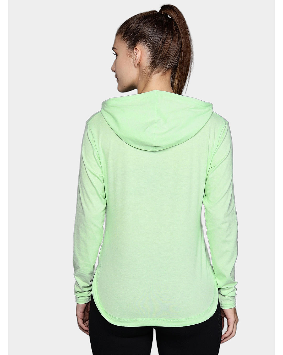 Columbia Womens Green Omni-Wick Sun Trek Hooded Pullover Tshirt
