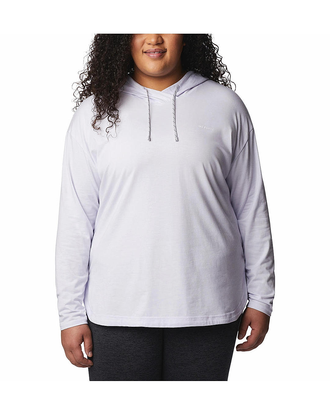 Columbia Womens Purple Omni-Wick Sun Trek Hooded Pullover Tshirt