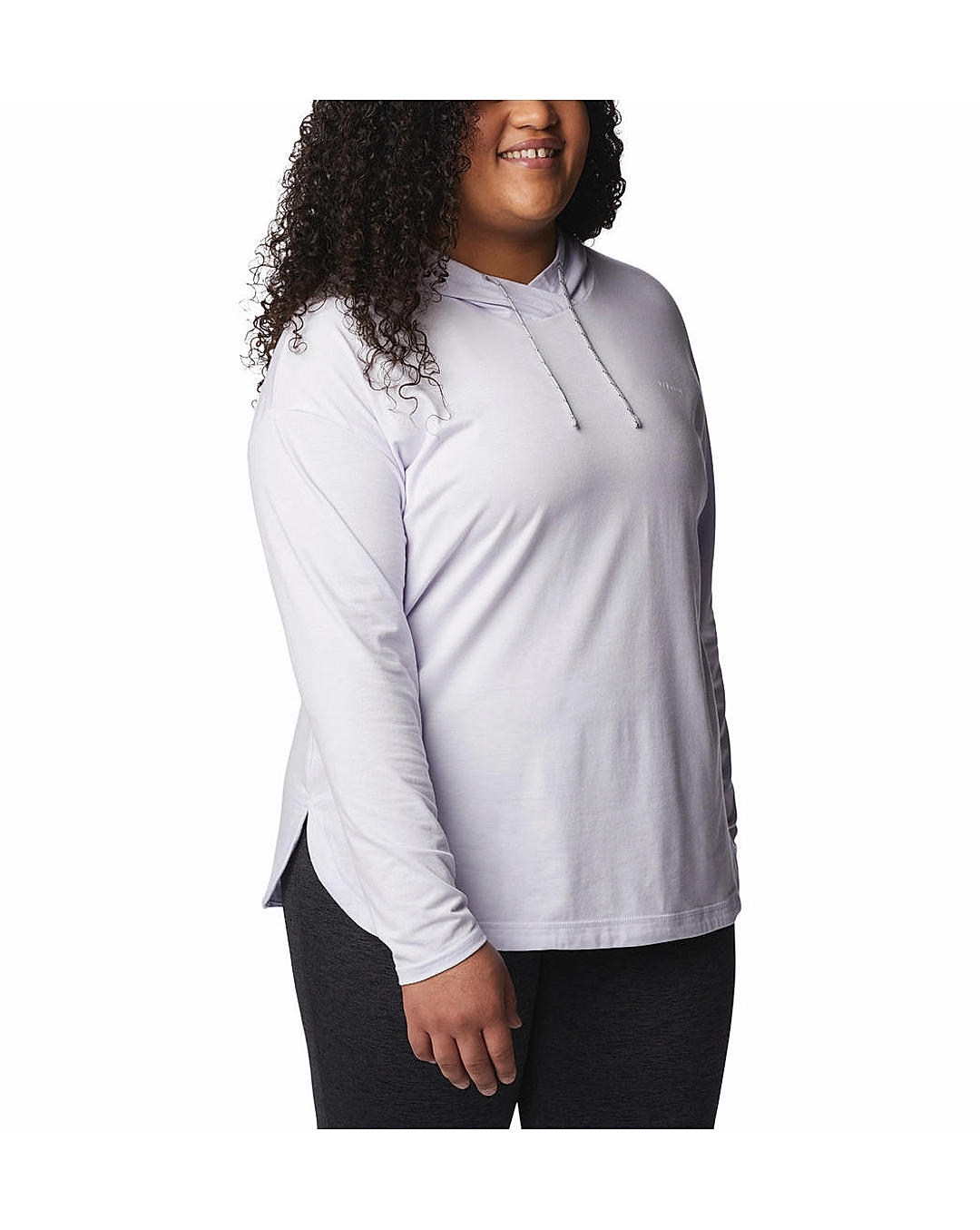 Columbia Womens Purple Omni-Wick Sun Trek Hooded Pullover Tshirt