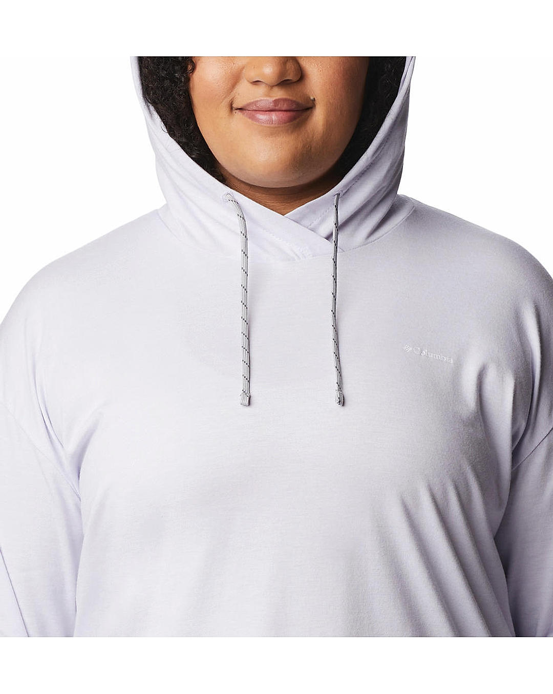 Columbia Womens Purple Omni-Wick Sun Trek Hooded Pullover Tshirt