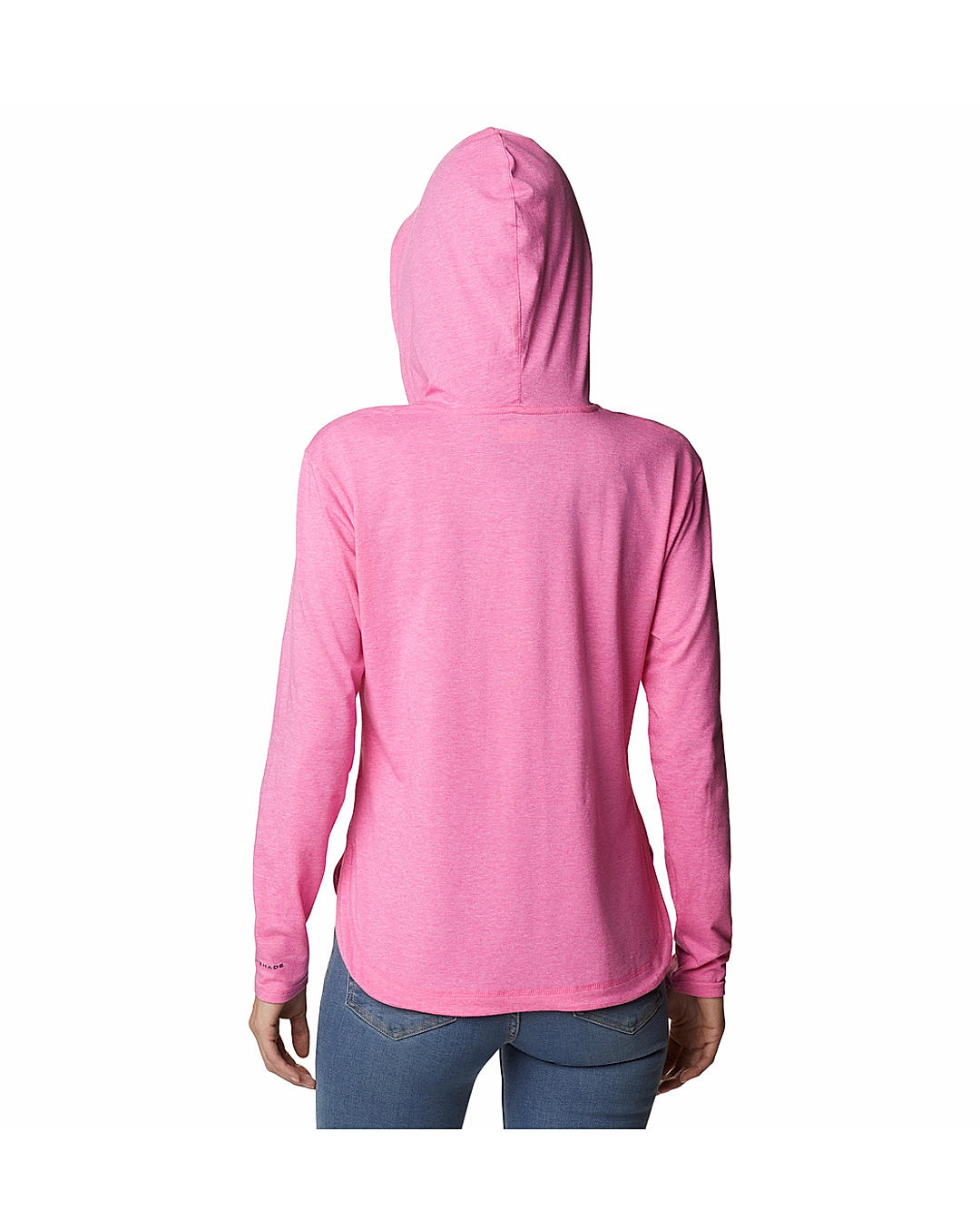 Columbia Womens Red Omni-Wick Sun Trek Hooded Pullover Tshirt