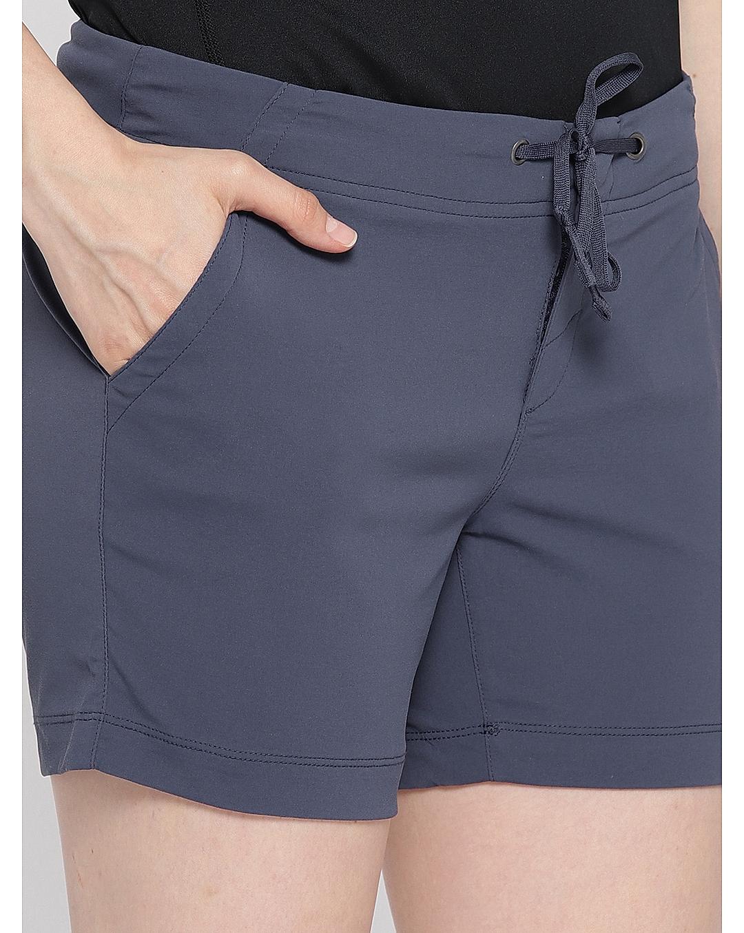 Columbia Women Navy Blue Anytime Outdoor Shorts (Sun Protection)