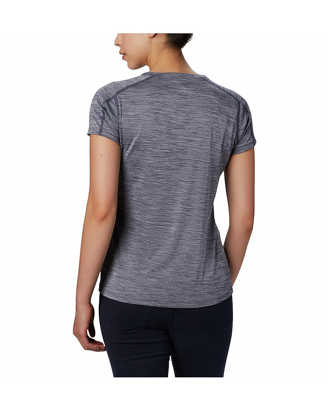 Columbia Womens Blue Omni-Freeze Zero Rules Short Sleeve Tshirt