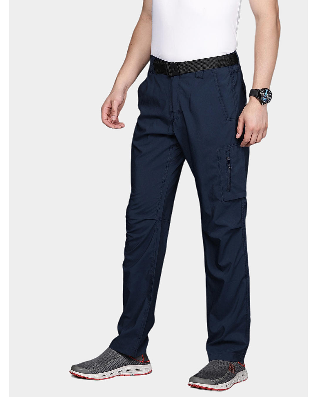 Columbia Mens Navy Omni-Shade Silver Ridge Utility Pant