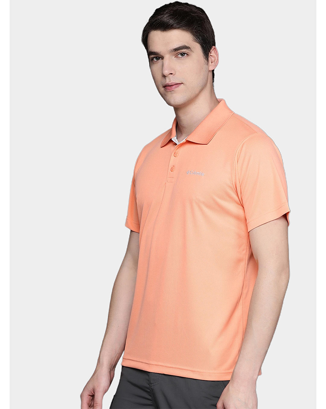 Columbia Mens Peach Omni-Wick Utilizer Polo Tshirt