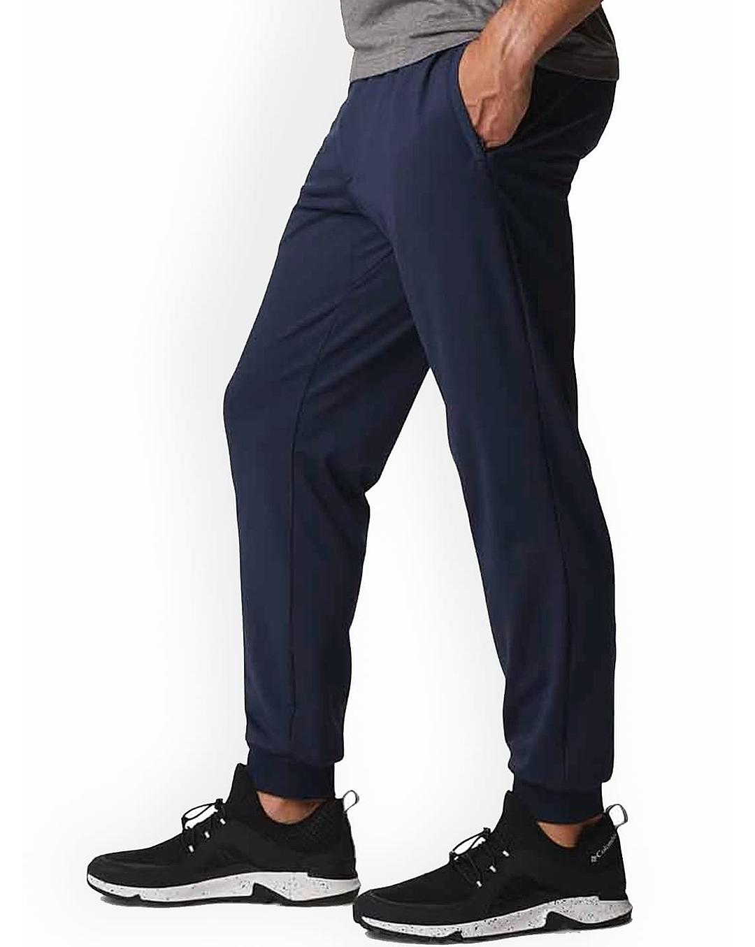 Columbia Mens Navy Omni-Wick Tech Trail Knit Fleece Jogger