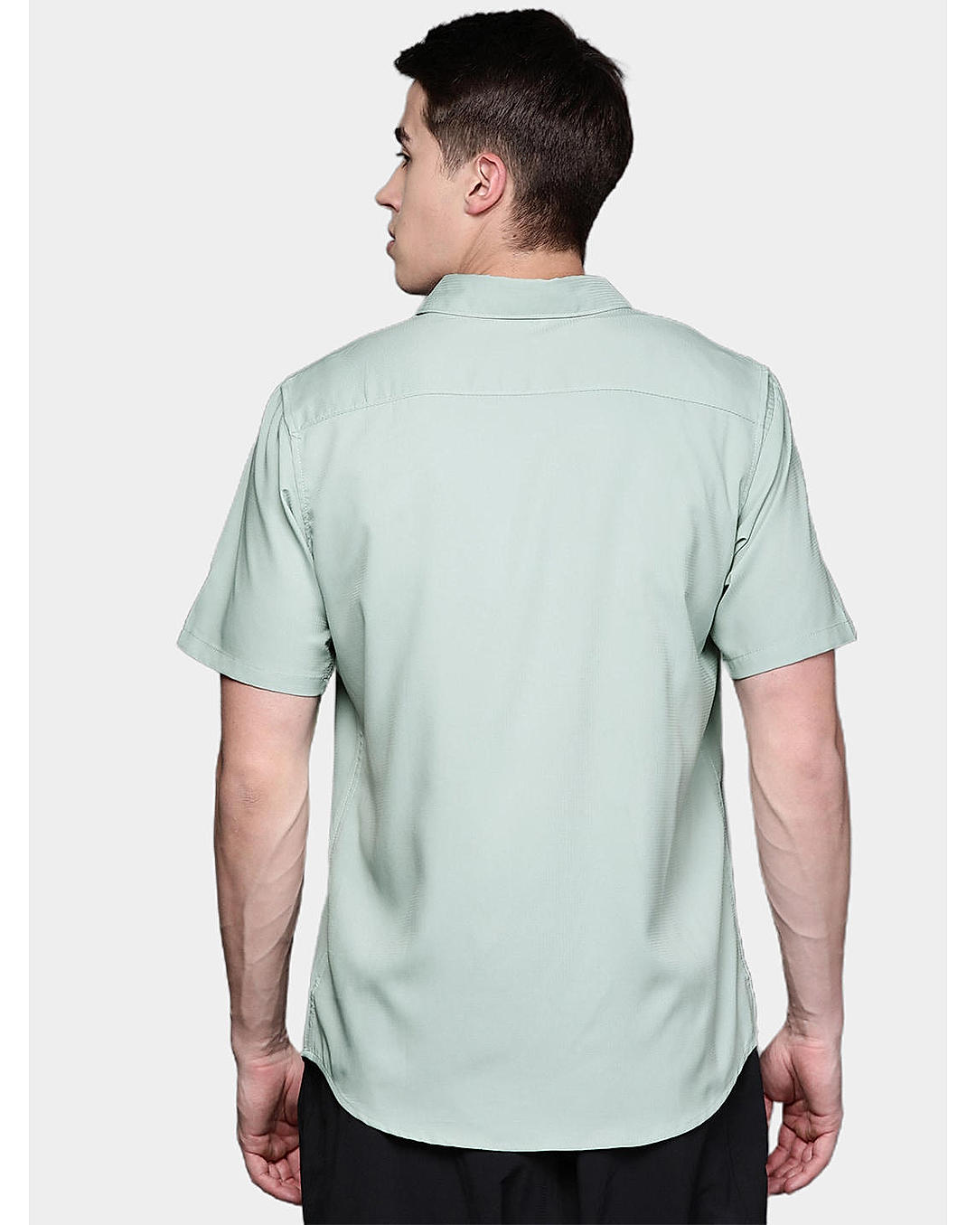 Columbia Mens Green Omni-Wick Utilizer II  Short Sleeve Shirt