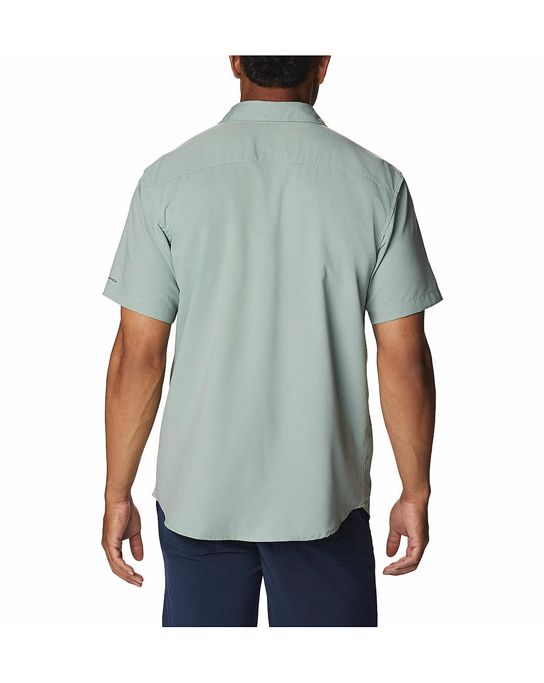 Columbia Mens Green Omni-Wick Utilizer II  Short Sleeve Shirt