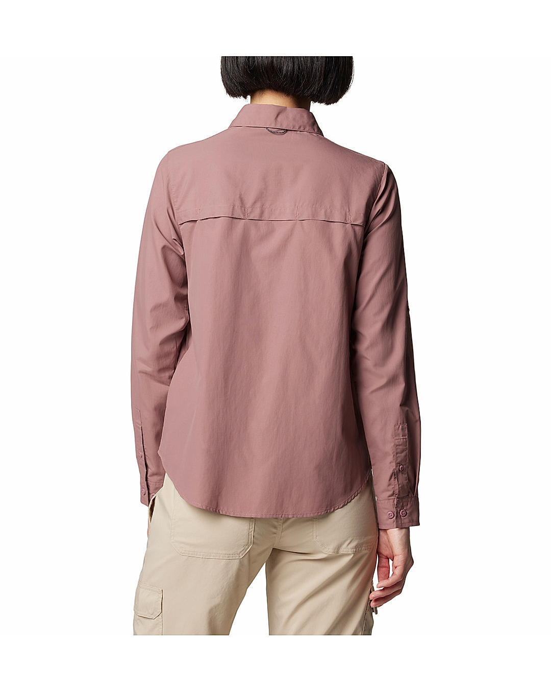 Columbia Womens Muave Omni-Shade Silver Ridge 3.0 Long Sleeve Shirt