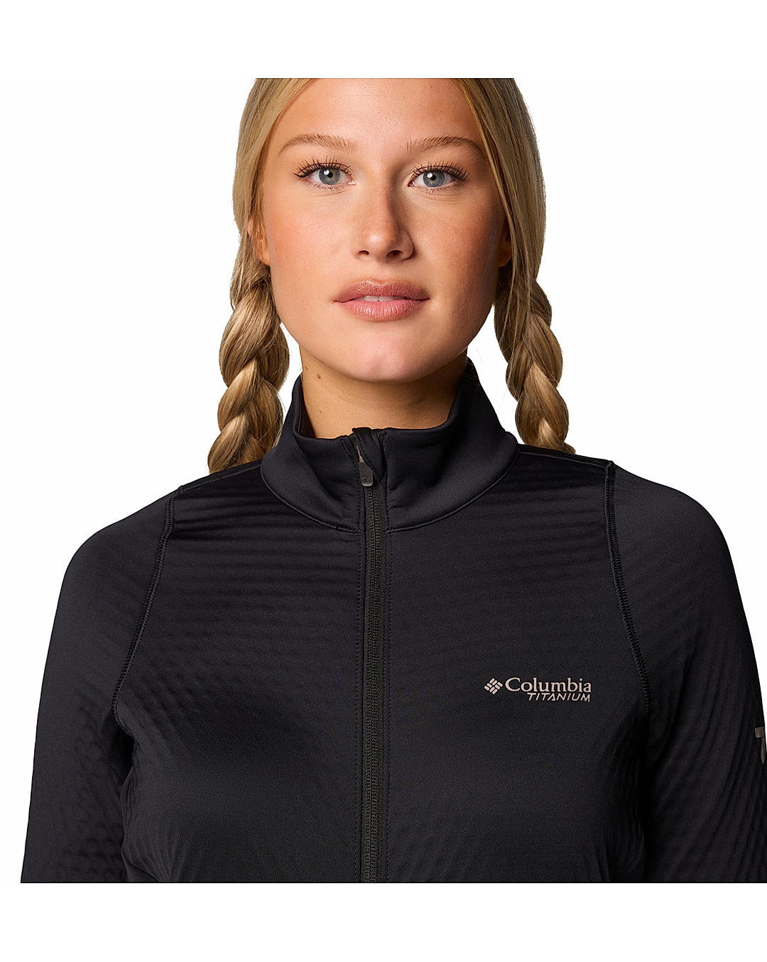 Columbia Womens Black Omni-Heat Helix Crystal Leaf Omni-Heat Helix Full Zip Jacket
