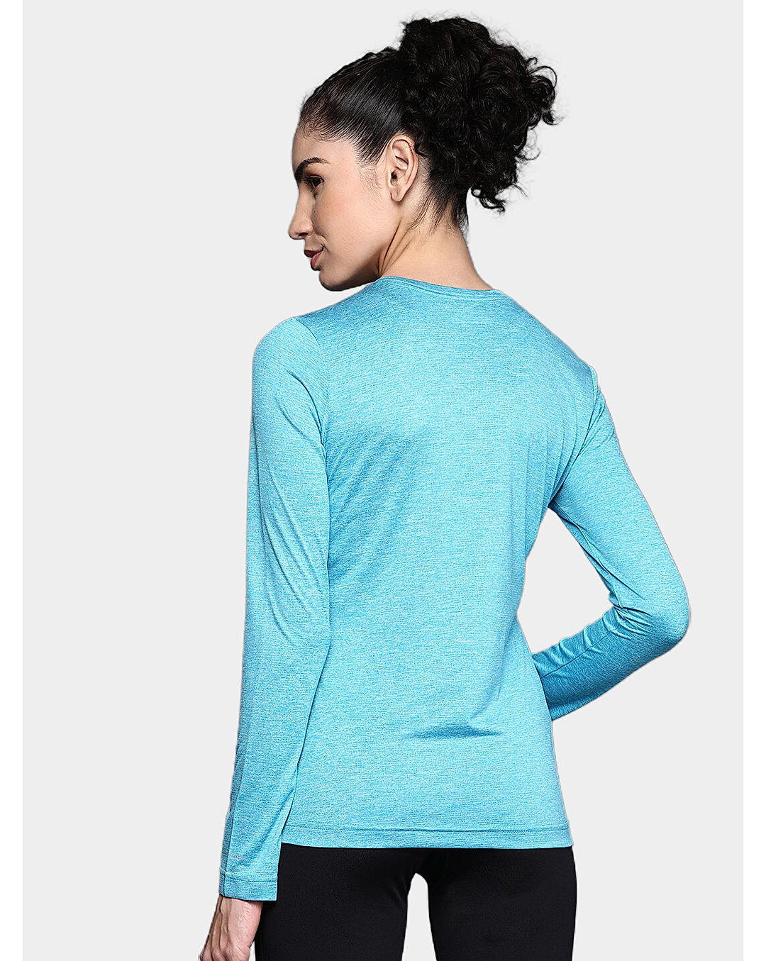 Columbia Womens Blue Omni-Wick Columbia Hike Long Sleeve Tshirt