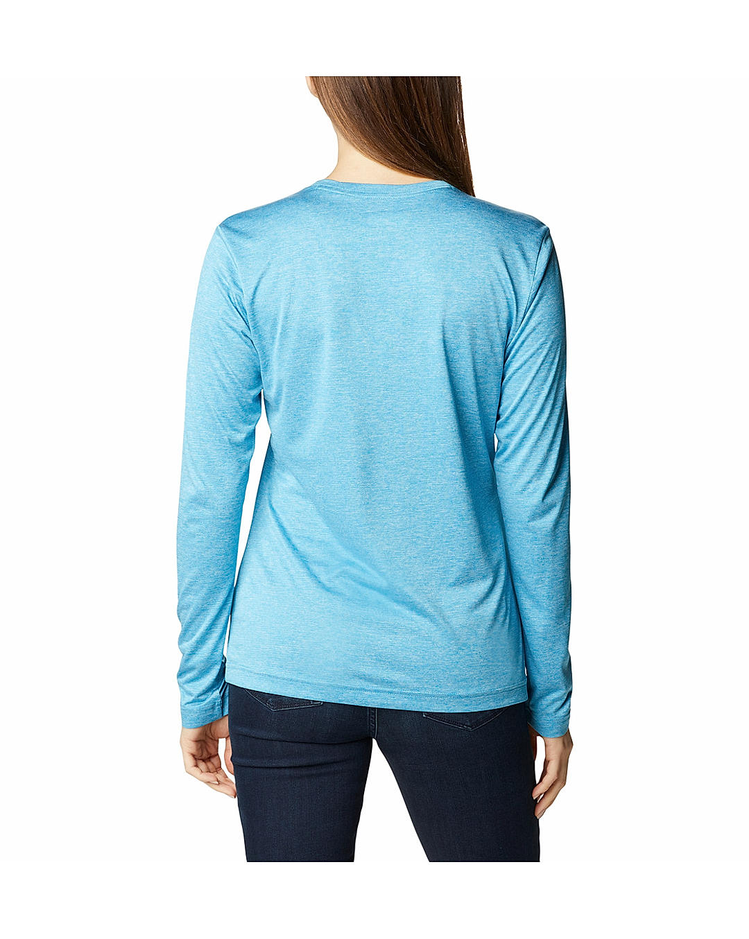 Columbia Womens Blue Omni-Wick Columbia Hike Long Sleeve Tshirt
