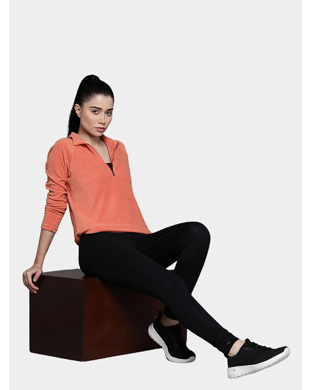 Columbia Womens Orange Glacial IV Half Zip Pullover