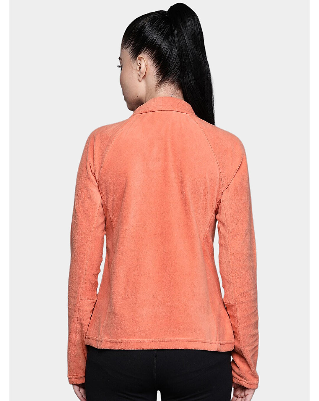 Columbia Womens Orange Glacial IV Half Zip Pullover