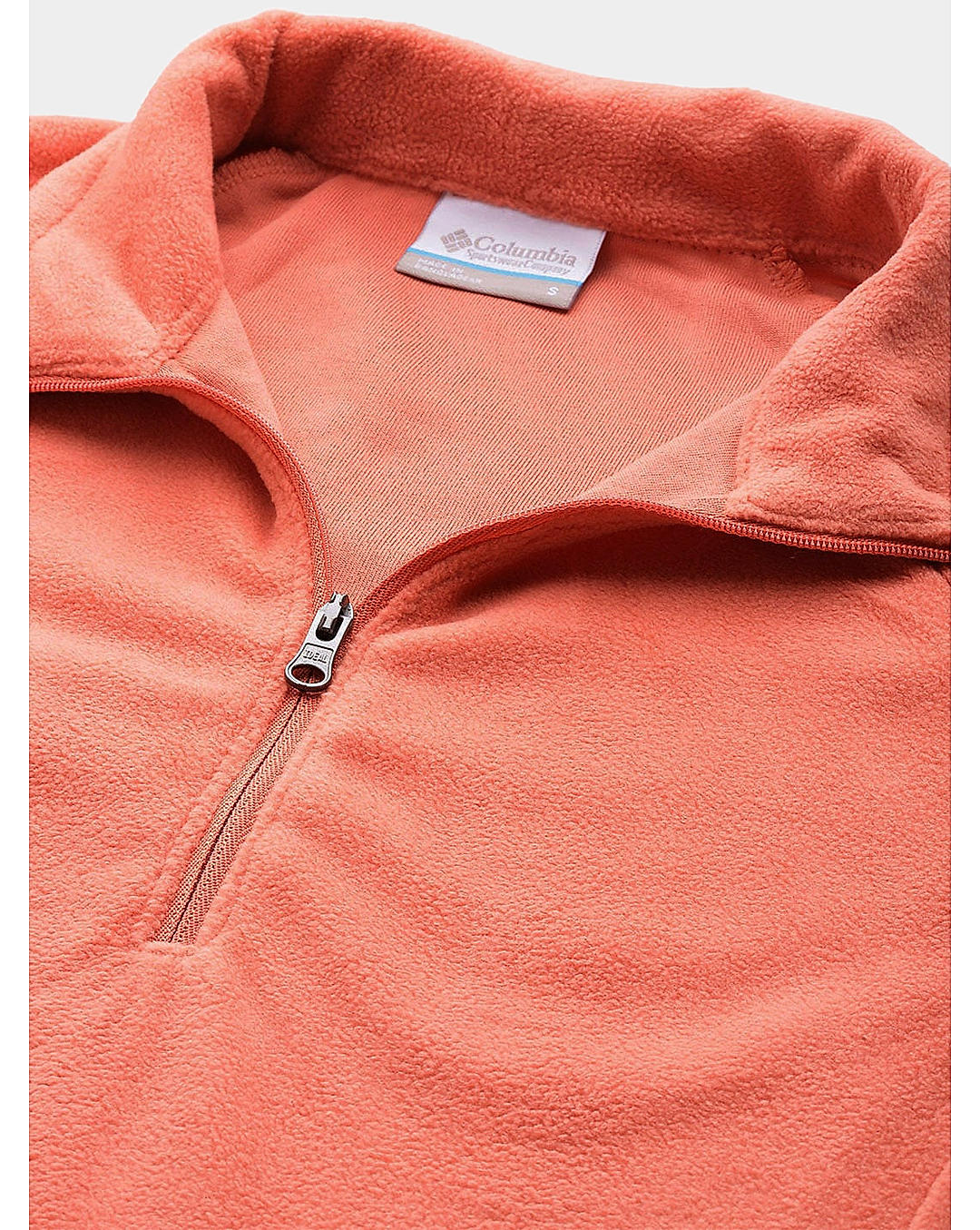 Columbia Womens Orange Glacial IV Half Zip Pullover