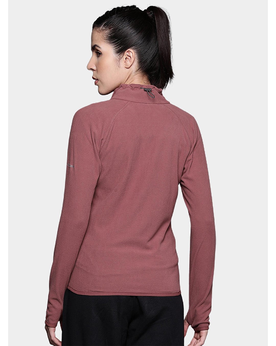 Columbia Womens Red Omni-Wick Back Beauty Full Zip Fleece Jacket