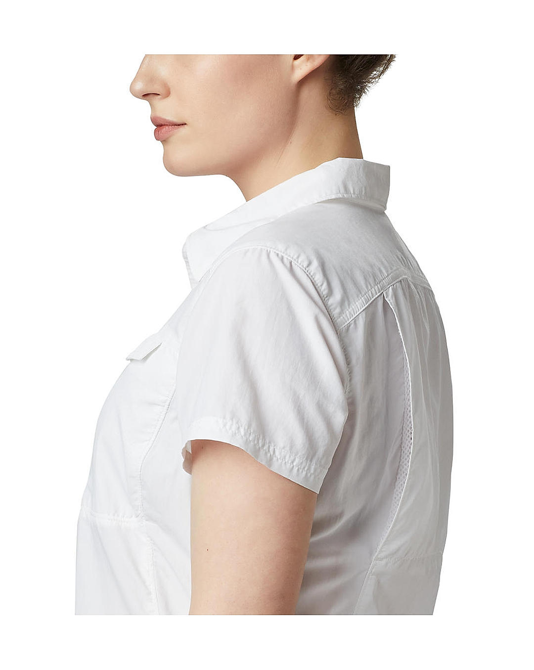 Columbia Womens White Omni-Wick Silver Ridge 2.0 Short Sleeve Shirt