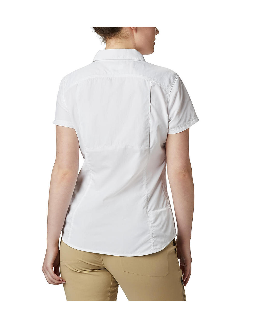 Columbia Womens White Omni-Wick Silver Ridge 2.0 Short Sleeve Shirt