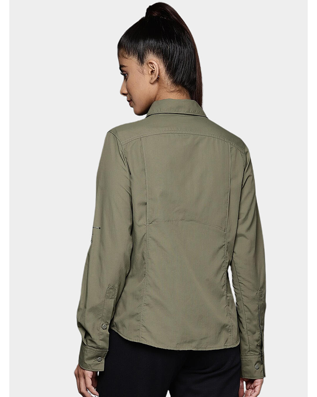 Columbia Womens Green Omni-Wick Silver Ridge 2.0 Long Sleeve Shirt