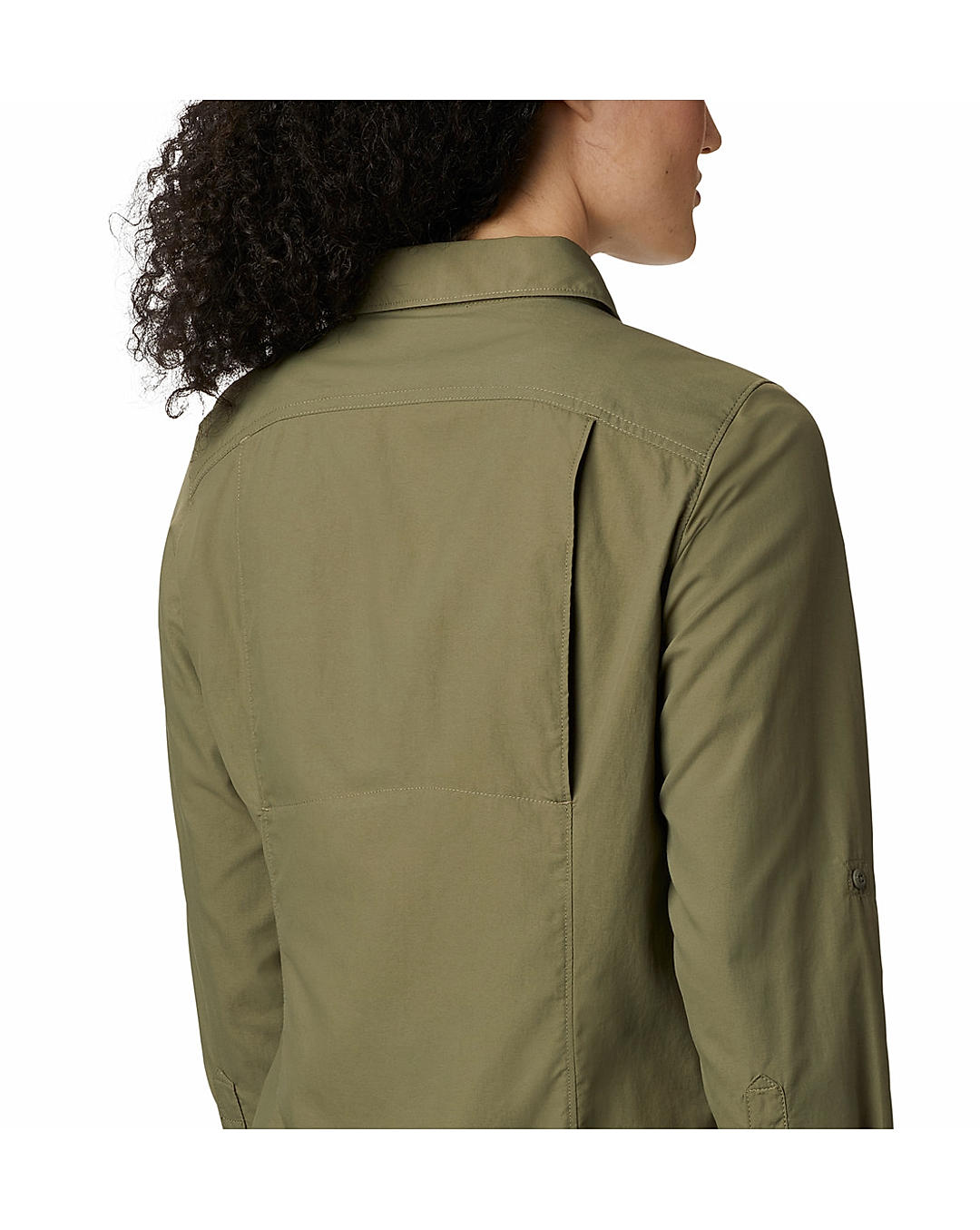 Columbia Womens Green Omni-Wick Silver Ridge 2.0 Long Sleeve Shirt