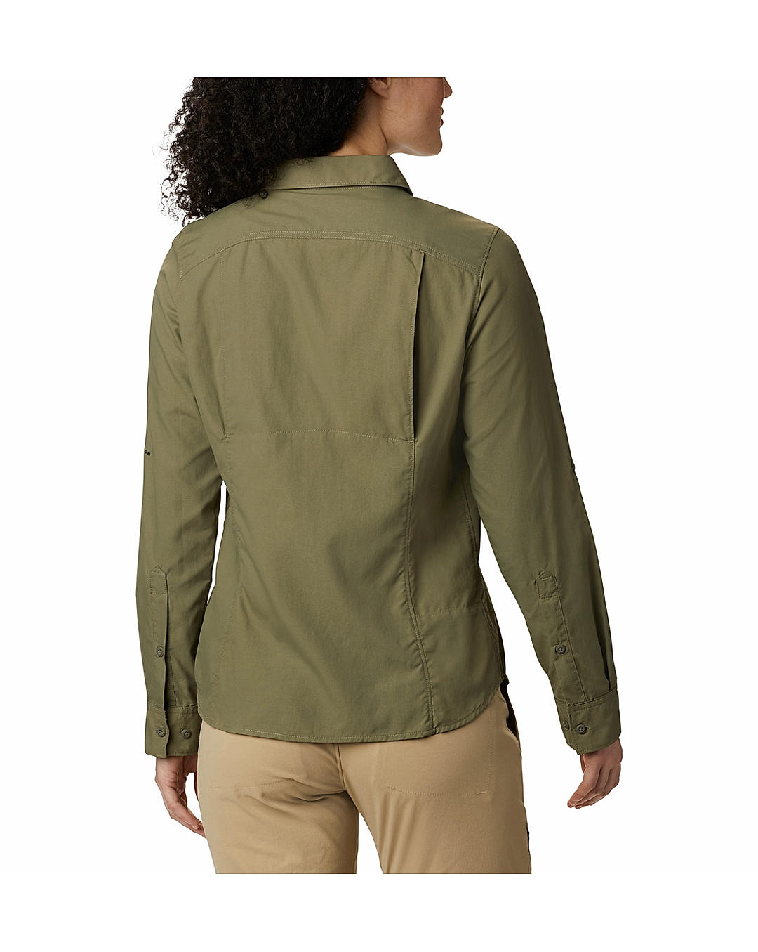 Columbia Womens Green Omni-Wick Silver Ridge 2.0 Long Sleeve Shirt