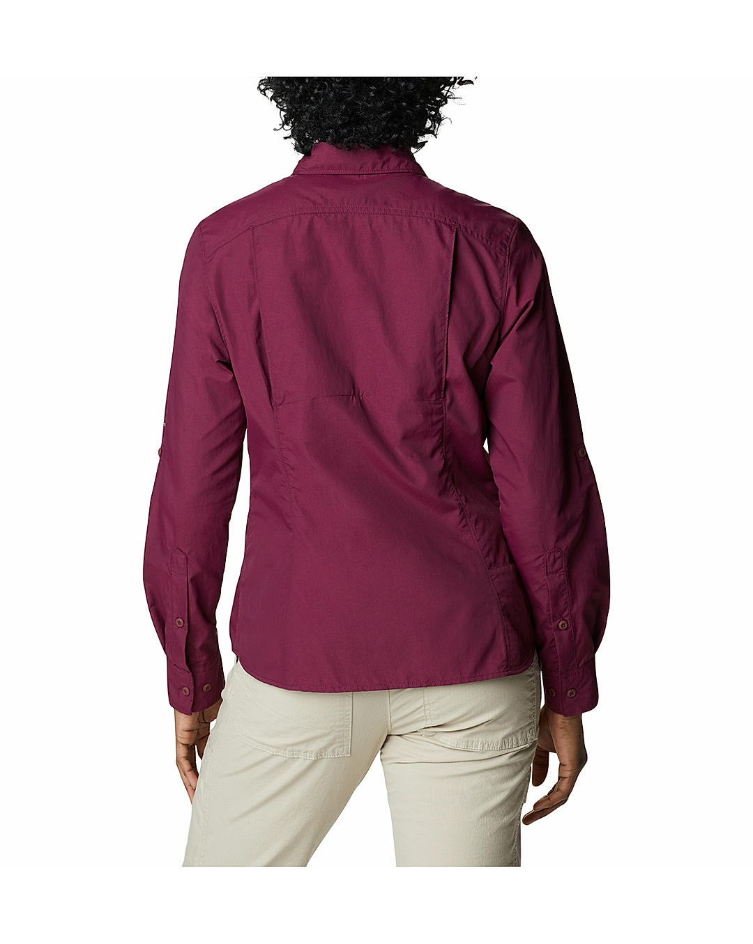 Columbia Womens Purple Omni-Wick Silver Ridge 2.0 Long Sleeve Shirt